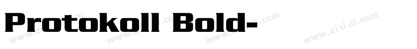 Protokoll Bold字体转换